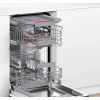 Bosch SPV4EMX24E Beépíthető mosogatógép, bútorlap nélkül 10 teríték, 8.9 L fogyasztás, 6 program,  44 db zajszint, C energiaosztály, Felső evőeszköztartó tálca, 45 cm, Digit. kijelző