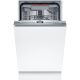 Bosch SPH4EMX24E Beépíthető mosogatógép, bútorlap nélkül 10 teríték, 8.9 L fogyasztás, 6 program,  44 dB zajszint, C energia, Felső evőeszköztartó , 45 cm, Digit. kijelző, Automata ajtónyitással