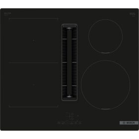   Bosch PVS611B16E Beépíthető Indukciós főzőlap beépített páraelszívóval Keret nélküli, 7400 W, Érintőszenzoros, Gyerekzár, Booster funkció, 2 vagy 3 fázisra köthető