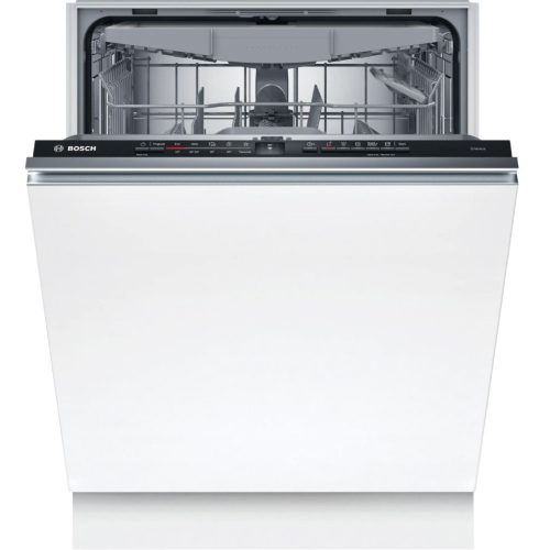 Bosch SMV2HVX02E Beépíthető mosogatógép, 14 teríték,9 L,5 prog.,46 dB,D,Felső evőeszk.,60 cm,Digit.kijelző,Autom.ajtónyit.nélkül