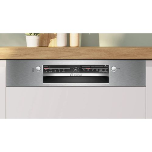 Bosch SMI2HVS02E Beépíthető mosogatógép, 14 teríték,9 L,5 prog.,46 dB,D,Felső evőeszk.,60 cm,Digit.kijelző,Autom.ajtónyit.nélkül