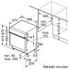 Bosch SMI2HVS02E Beépíthető mosogatógép, 14 teríték,9 L,5 prog.,46 dB,D,Felső evőeszk.,60 cm,Digit.kijelző,Autom.ajtónyit.nélkül