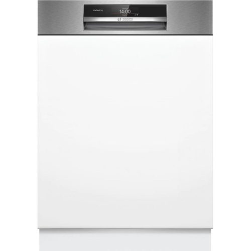 Bosch SMI8TCS01E Beépíthető mosogatógép, bútorlap nélkül 14 teríték, 9.5 L fogyasztás, 8 program,  43 dB zajszint, A energia, Felső evőeszköztartó , 60 cm, Digit. kijelző, Automata ajtónyitás nélkül