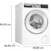 Bosch WGG244F9BY Elöltöltős mosógép A Energiaosztály, 9 kg, Normál mélység, 1400 fordulat/perc, Centrifugálási zajszint: 70 dB, Inverter motorral,  Gőzfunkcióval