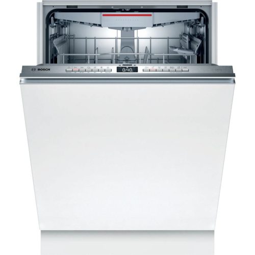 Bosch SBH4HVX00E Beépíthető mosogatógép, bútorlap nélkül 14 teríték, 9 L fogyasztás, 6 program,  46 dB zajszint, D energia, Felső evőeszköztartó , 60 cm, Digit. kijelző, Automata ajtónyitás nélkül