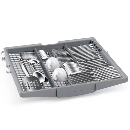 Bosch SMV25EX02E Beépíthető mosogatógép, bútorlap nélkül 13 teríték, 9.5 L fogyasztás, 5 program,  48 dB zajszint, E energia, Felső evőeszköztartó , 60 cm, Digit. kijelző nélkül, Automata ajtónyitás nélkül
