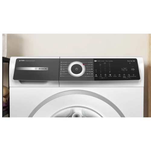 Bosch WGH256A0BY Elöltöltős mosógép A Energiaosztály, 10 kg, Normál mélység, 1600 fordulat/perc, Centrifugálási zajszint: 74 dB, Inverter motor nélkül,  Gőzfunkcióval
