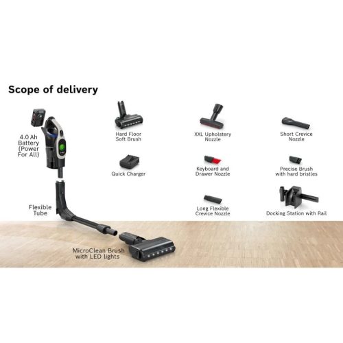 Bosch BBS1041GQC Vezeték nélküli porszívó Unlimited 10 Grafit