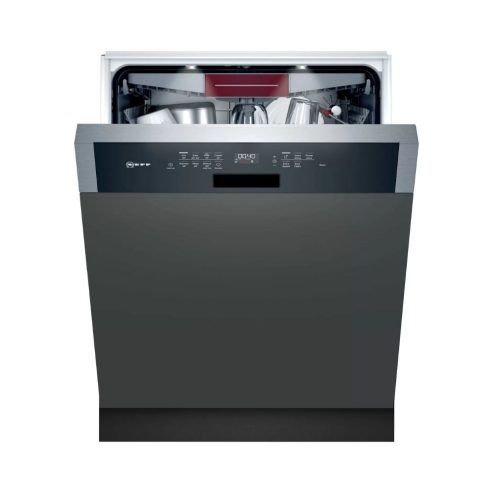 Neff S147ZCS35E Beépíthető mosogatógép, bútorlap nélkül 14 teríték, 9.5 L fogyasztás, 8 program,  42 dB zajszint, C energia, Felső evőeszköztartó , 60 cm, Digit. kijelző, Automata ajtónyitás nélkül