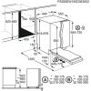 Electrolux EEM43200L Beépíthető mosogatógép, 10 teríték,9.9 L,5 prog.,44 dB,E,Felső evőeszk.,45 cm,Autom.ajtónyit.