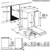 Electrolux EEA27200L Beépíthető mosogatógép, 13 teríték,9.9 L,5 prog.,46 dB,E,Alsó evőeszk.,60 cm,Digit.kijelző,Autom.ajtónyit.