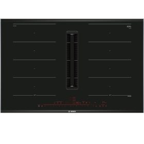   Bosch PXX875D67E Beépíthető Indukciós főzőlap beépített páraelszívóval Fém keretes, 7000 W, Érintőszenzoros, Gyerekzár, Booster funkció