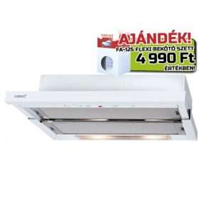   Cata TF-5260 WH/L fehér Beépíthető Kihúzható páraelszívó (Ledes) LED világítás 2 db motor,600 m3/h,54-68 dB,60 cm széles,E