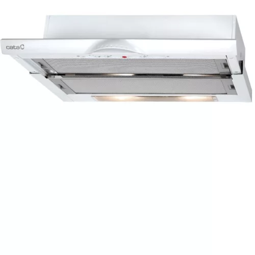 Cata TF-5260 WH/L fehér Beépíthető Kihúzható páraelszívó (Ledes) LED világítás 2 db motor,600 m3/h,54-68 dB,60 cm széles,E