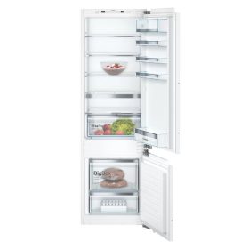   Bosch KIS87AFE0 Beépíthető Alulfagyasztós hűtőszekrény, E,209L/61L,Nofrost nélkül,36 dB,Szél: 56 cm,Mag: 177.5 cm,Mély: 55 cm