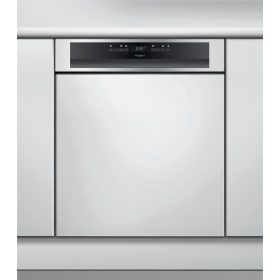   Whirlpool WBO 3T333 P 6.5 X Beépíthető mosogatógép, 14 teríték,6.5 L,10 prog.,43 dB,D,Alsó evőeszk.,60 cm,Digit.kijelző,Autom.ajtónyit.