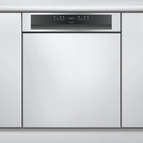   Whirlpool WBO 3T133 PF X Beépíthető mosogatógép, 14 teríték,9.5 L,10 prog.,43 dB,D,Alsó evőeszk.,60 cm,Digit.kijelző,Autom.ajtónyit.
