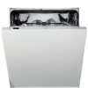 Whirlpool WI 7020 P Beépíthető mosogatógép, 14 teríték,9.5 L,8 prog.,46 dB,E,Alsó evőeszk.,60 cm,Digit.kijelző,Autom.ajtónyit.