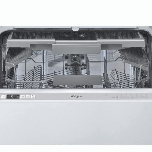 Whirlpool WIC 3C26 F Beépíthető mosogatógép, 14 teríték,9.5 L,8 prog.,43 dB,E,Felső evőeszk.,60 cm,Autom.ajtónyit.