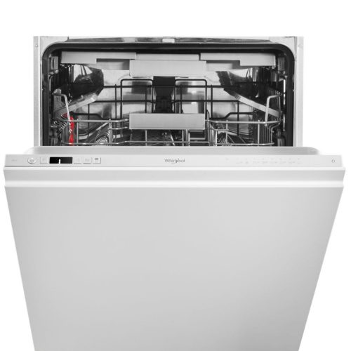 Whirlpool WIC 3C26 F Beépíthető mosogatógép, 14 teríték,9.5 L,8 prog.,43 dB,E,Felső evőeszk.,60 cm,Autom.ajtónyit.