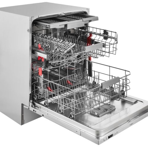Whirlpool WIC 3C26 F Beépíthető mosogatógép, 14 teríték,9.5 L,8 prog.,43 dB,E,Felső evőeszk.,60 cm,Autom.ajtónyit.