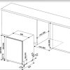 Whirlpool WIC 3C33 PFE Beépíthető mosogatógép, bútorlap nélkül 14 teríték, 9.5 L fogyasztás, 8 program,  43 dB zajszint, D energia, Felső evőeszköztartó , 60 cm, Digit. kijelző nélkül, Automata ajtónyitással