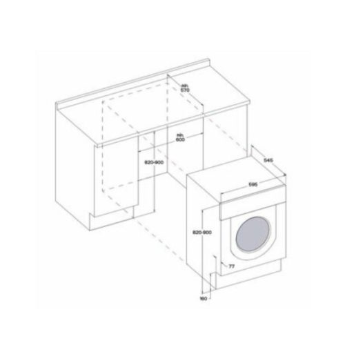 Whirlpool BI WDWG 751482 EU N Beépíthető mosó-szárítógép