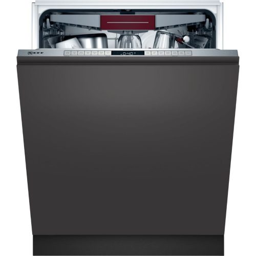 Neff S175ECX12E Beépíthető mosogatógép, 14 teríték,9.5 L,5 prog.,42 dB,D,Felső evőeszk.,60 cm,Digit.kijelző,Autom.ajtónyit.nélkül