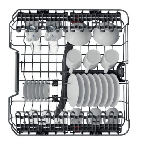 Whirlpool WFO 3O32 N P X Szabadonálló mosogatógép 14 teríték,9.5 L,10 prog.,42 db,D,Alsó evőeszk.kosár,60 cm,Digit.Kijelző, Autom.ajtónyit.