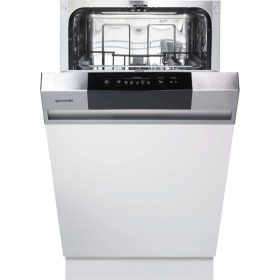   Gorenje GI520E15X Beépíthető mosogatógép, 9 teríték,9 L,5 prog.,47 dB,E,Alsó evőeszk.,45 cm,Digit.kijelző,Autom.ajtónyit.nélkül