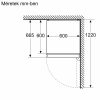 Bosch KGN392LDF Alulfagyasztós hűtőszekrény D Energiaosztály, Hűtő: 260L, Fagyasztó: 103L, Nofrost, Zajszint: 35 dB, Szél: 60 cm, Mag: 203 cm, Mély: 66.5 cm, Digitális kijelzővel
