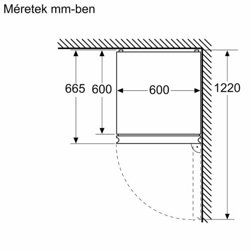 Bosch KGN392LDF Alulfagyasztós hűtőszekrény D,260L/103L,Nofrost,35 dB,Szél: 60 cm,Mag: 203 cm,Mély: 66.5 cm