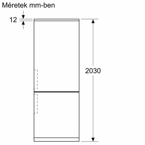 Bosch KGN392LDF Alulfagyasztós hűtőszekrény D,260L/103L,Nofrost,35 dB,Szél: 60 cm,Mag: 203 cm,Mély: 66.5 cm