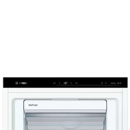 Bosch GSN54AWCV Fagyasztószekrény, C Energiaosztály, Fagyasztó: 328L, Nofrost, Zajszint: 38 dB, Szél: 70 cm, Mag: 176 cm, Mély: 78 cm, Digitális kijelzővel