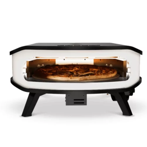 COZZE Gázlángos forgózsámolyos pizzakemence 17" (integrált hőmérővel)