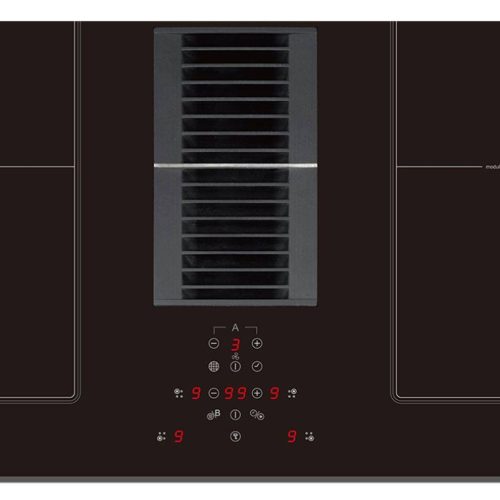 Cata AS-750 2 Beépíthető Indukciós főzőlap beépített páraelszívóval Keret nélküli,7470 W,Érintőszenzoros,Gyerekzár,