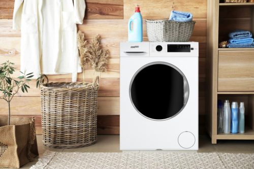 HOMEFORT HME16121UW Elöltöltős mosógép D,6 kg,Keskeny mélység,1200 ford/perc,78 dB,Inverter motor nélkül,Gőzfunkció nélkül