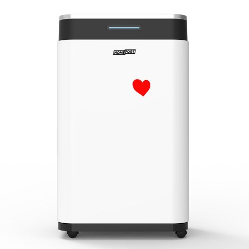 HOMEFORT HPMS20W Páramentesítő,20 L/nap,Digit.kijelző,Gyerekzár,Időzítő,6,5 L tartály,Telítettségjelző,42 dB,Kivezethető cseppvíz