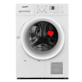   HOMEFORT HSZH81UW Hőszivattyús szárítógép, E Energiaosztály, 8 kg, Zajszint: 65 dB, Inverter motor nélkül