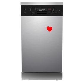   HOMEFORT HMGS0421S Szabadonálló mosogatógép 10 teríték,9 L,7 prog.,47 dB,E,Felső evőeszk.,45 cm,Digit.Kijelző,Autom.ajtónyit.nélkül