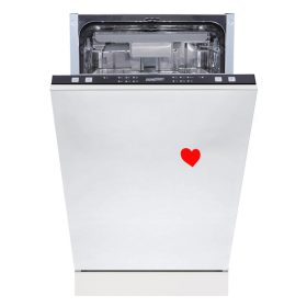   HOMEFORT HMGB0421B Beépíthető mosogatógép,,10 teríték,9 L,6 prog.,47 dB,D,Felső evőeszk.,45 cm ,Autom.ajtónyit.