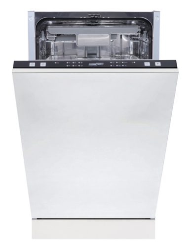 HOMEFORT HMGB0421B Beépíthető mosogatógép,,10 teríték,9 L,6 prog.,47 dB,D,Felső evőeszk.,45 cm ,Autom.ajtónyit.