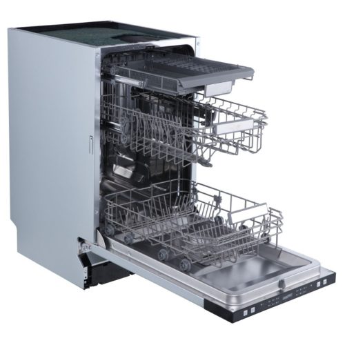 HOMEFORT HMGB0421B Beépíthető mosogatógép,,10 teríték,9 L,6 prog.,47 dB,D,Felső evőeszk.,45 cm ,Autom.ajtónyit.