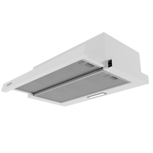 HOMEFORT HPK611W Beépíthető Kihúzható páraelszívó LED világítás 1 motor,408 m3/h,54-66 dB,60 cm széles,B 
