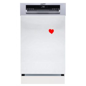   HOMEFORT HMGF0421DS Beépíthető mosogatógép,,10 teríték,8.5 L,8 prog.,47 dB,D,Felső evőeszk.,45 cm,Digit.kijelző,Autom.ajtónyit.