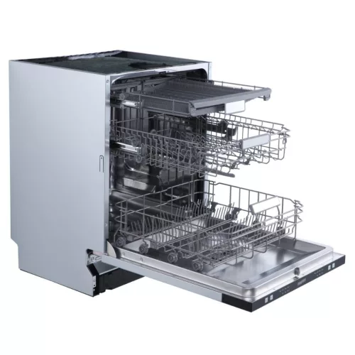 HOMEFORT HMGB0661B Beépíthető mosogatógép,,14 teríték,11 L,6 prog.,47 dB,D,Felső evőeszk.,60 cm,Autom.ajtónyit.