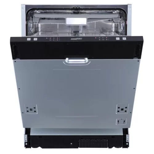 HOMEFORT HMGB0661B Beépíthető mosogatógép,,14 teríték,11 L,6 prog.,47 dB,D,Felső evőeszk.,60 cm,Autom.ajtónyit.