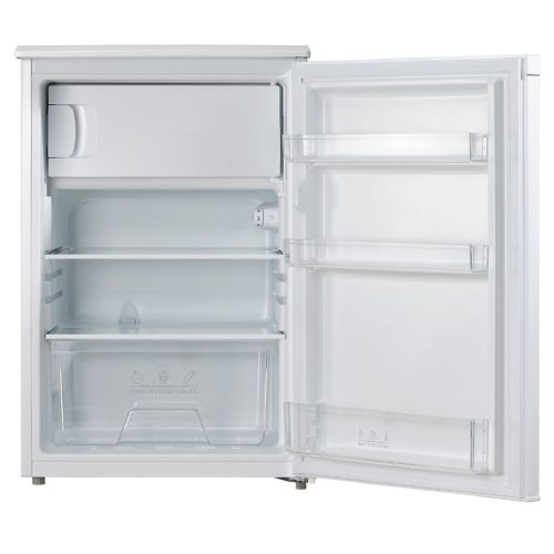 HOMEFORT HHSEF113W Egyajtós hűtőszekrény fagyasztóval E,97L/16L,Nofrost nélkül,39 dB,Szél: 55.3 cm,Mag: 84.5 cm,Mély: 57.4 cm