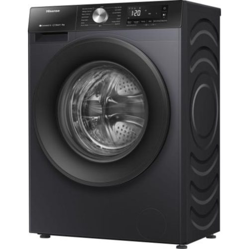 Hisense WF3S8043BB3 Elöltöltős mosógép A,8 kg,Normál mélység,1400 ford/perc,72 dB,Inverter motorral,Gőzfunkcióval