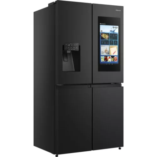 Hisense RQ760N4IFE 4 ajtós hűtőszekrény fagyasztóval E,345L/232L,Nofrost,39 dB,Szél: 91.5 cm,Mag: 178.5 cm,Mély: 72.5 cm